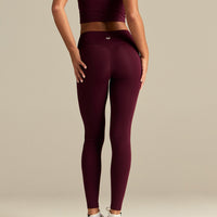 Essential High Waist Leggings | Merlot