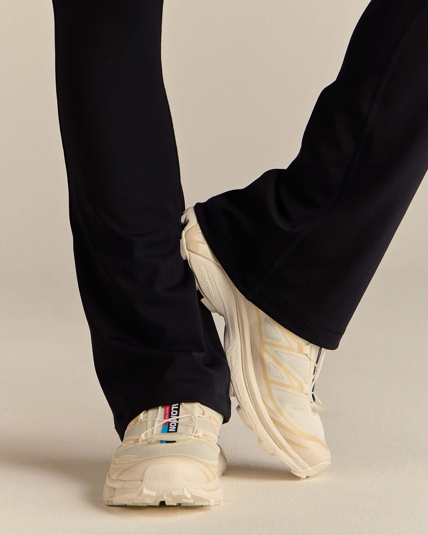 Essential High Waist Mini Flared Leggings | Black