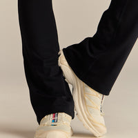 Essential High Waist Mini Flared Leggings | Black