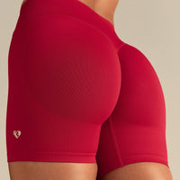Emphasize Mid Waist 5" Shorts | Candy Apple