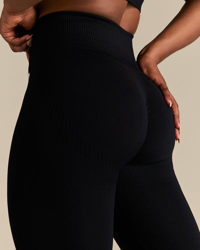 Power High Waist Scrunch Leggings | Black