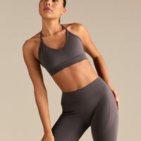 Define 2.0 Halter Neck Bra | Slate Grey