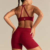 Define 2.0 Halter Neck Bra | True Red