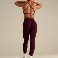 Define 2.0 Cross Back Bra | Merlot