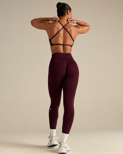 Define 2.0 Cross Back Bra | Merlot