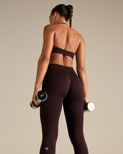 Define 2.0 Scrunch V-Neck Bra | Cafe Noir