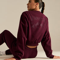 Comfort Outdoor Cropped Crew Neck | Merlot