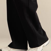 Comfort Cozy Straight Leg Joggers | Black