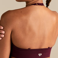 Define 2.0 Halter Neck Bra | Merlot