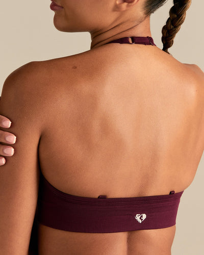 Define 2.0 Halter Neck Bra | Merlot