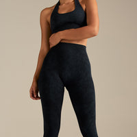 Power High Waist Leggings | Washed Black