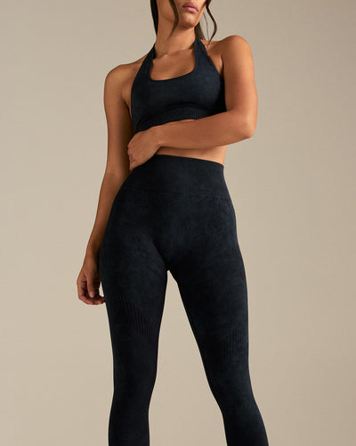 Power High Waist Leggings | Washed Black