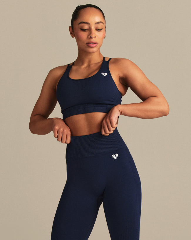 Power High Waist Scrunch Leggings | Sapphire Blue