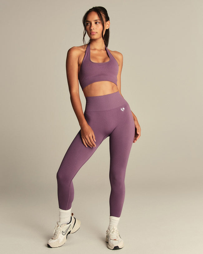 Power High Waist Scrunch Leggings | Dusk Plum
