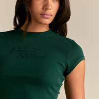 Comfort Graphic Ribbed Baby T-Shirt | Emerald