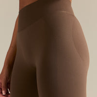 Emphasize Mid Waist Leggings | Milk Chocolate