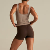 Essential Built-In Bra Scoop Back Tank | Buff