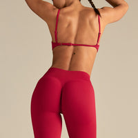 Emphasize Mid Waist Leggings | Candy Apple