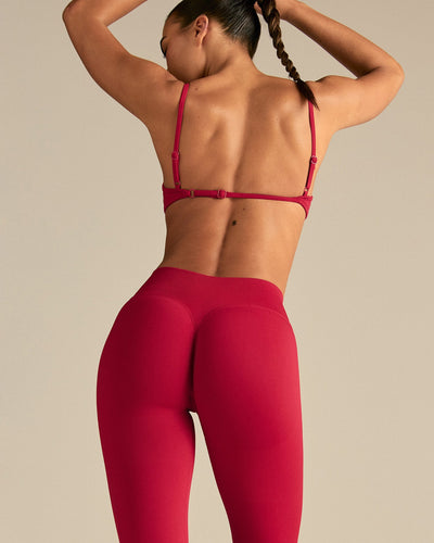 Emphasize Mid Waist Leggings | Candy Apple