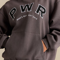 Comfort Oversized PWR Hoodie | Slate Grey