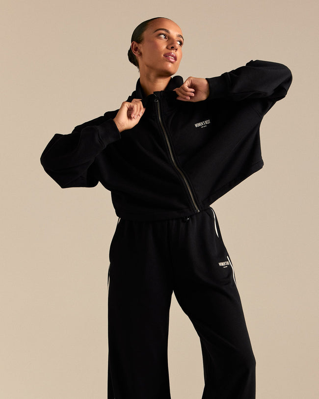 Comfort Lightweight Draw Hem Hoodie | Black