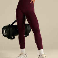 Define 2.0 High Waist Scrunch Leggings | Merlot