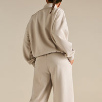 Comfort Outdoor 1/4 Zip Graphic Sweat | Stone