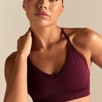 Define 2.0 Halter Neck Bra | Merlot