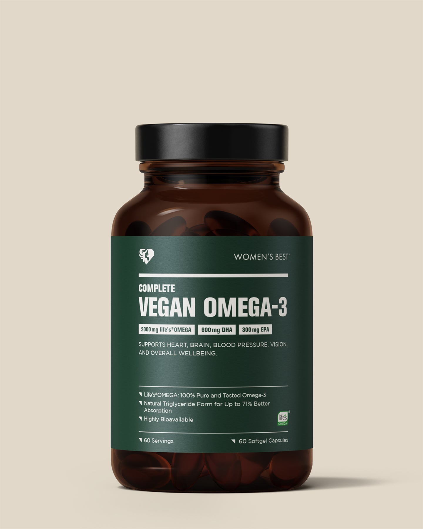 Complete Vegan Omega-3 Capsules (2000mg)