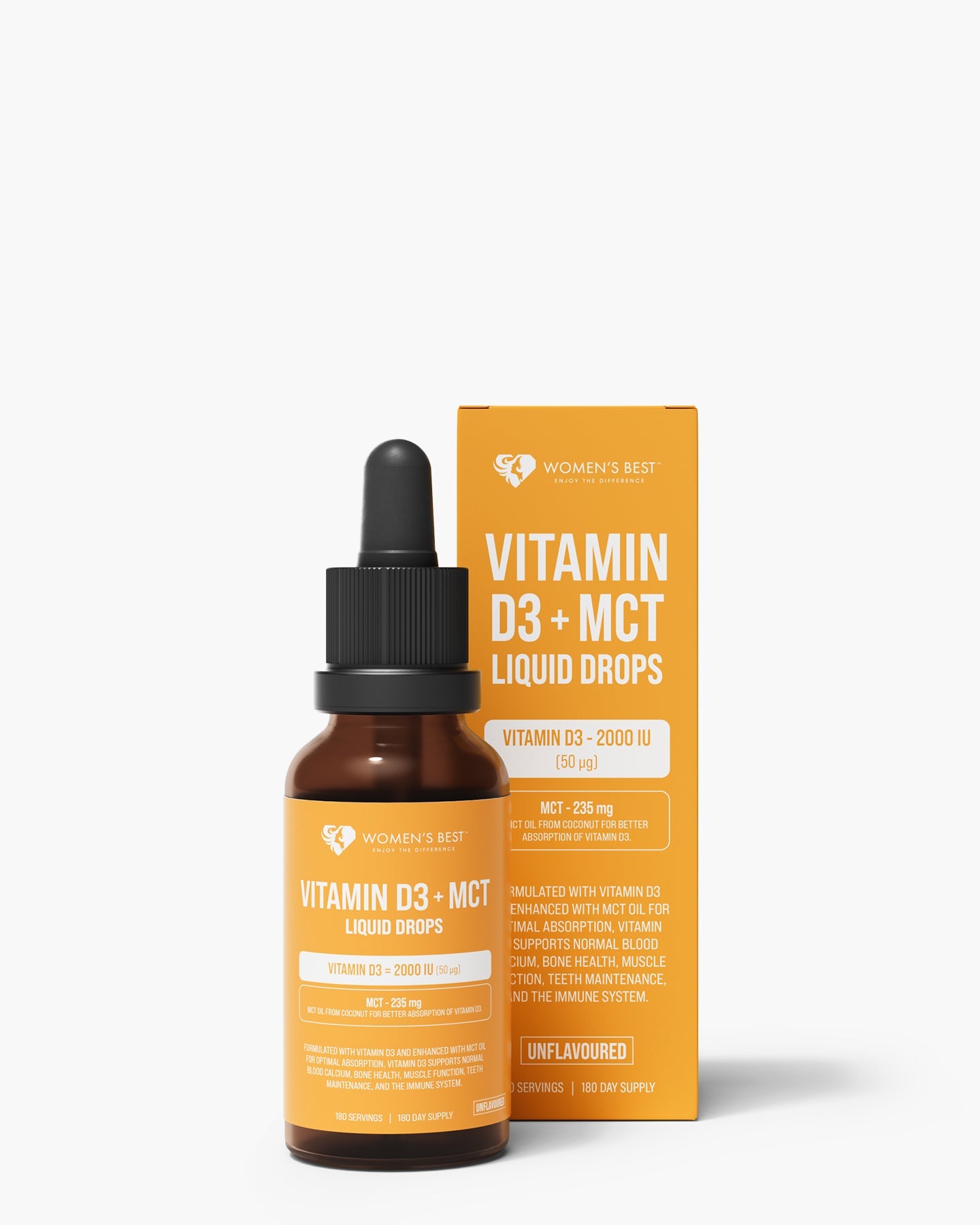 Vitamin D3 + MCT 2,000IU Liquid Drops